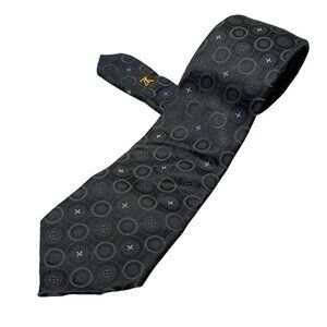 LOUIS VUITTON - Dark Navy Light Blue Multi Unconfirmed Men's Tie 149-071825